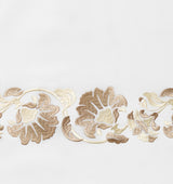 Tralcio Sand Bedding by Sferra at Fig Linens and Home - Fabric Swatch