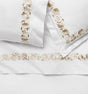 Tralcio Sand Bedding by Sferra at Fig Linens and Home - Flat Sheet