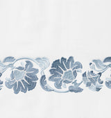 Tralcio Blue Bedding by Sferra at Fig Linens and Home - Fabric Swatch