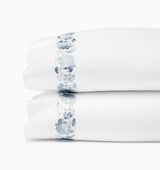 Tralcio Blue Bedding by Sferra at Fig Linens and Home - Pillowcases