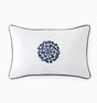 Storia White and Navy Blue Decorative Pillow by Sferra | Throw Pillows at Fig Linens and Home