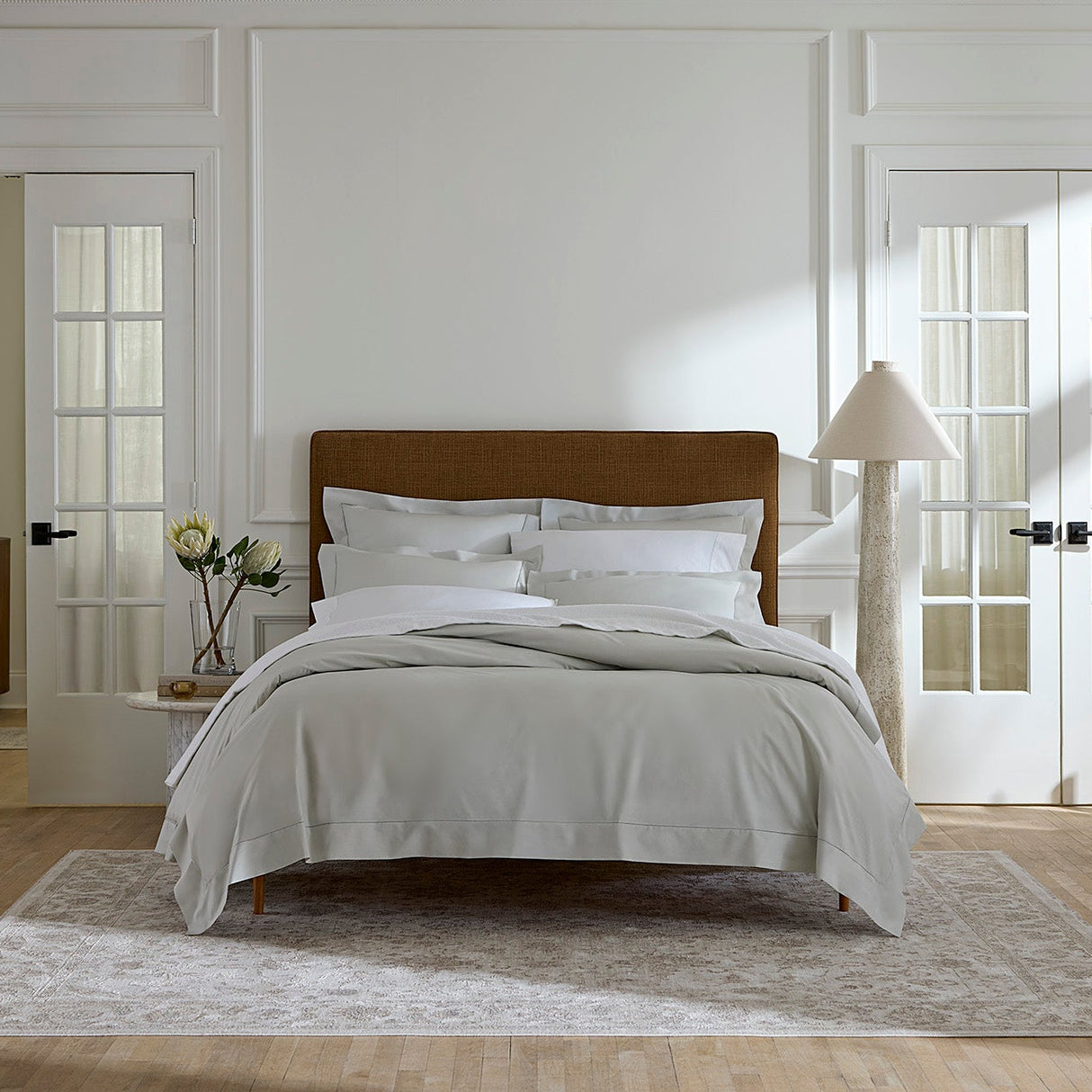 Sferra Spring26 Lifestyle Luxor Silver at Fig Linens And Home