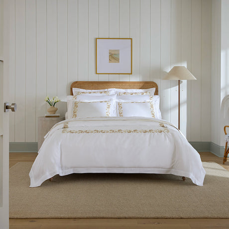 Tralcio Bedding by Sferra | Embroidered Sheets and Duvet Covers at Fig Linens and Home 1