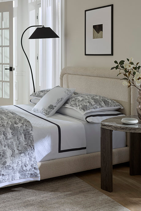 Viaterra Black and White Bedding by Sferra Linens at Fig Linens and Home - 4
