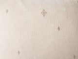 Fabric Detail - Coyuchi Cambria Embroidered Organic Linen Natural Chambray at Fig Linens and Home 2