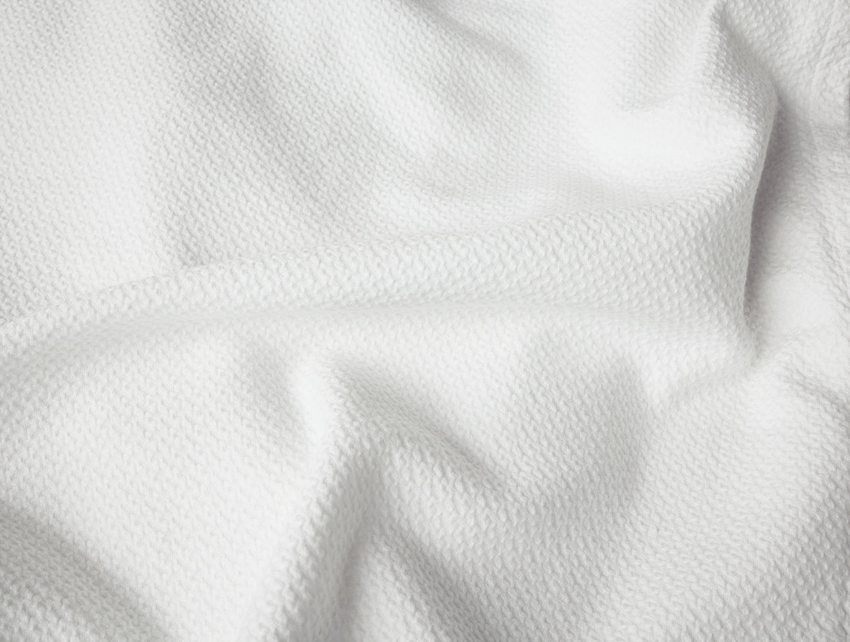 Swatch - Coyuchi Classic Organic Cotton White Blankets at Fig Linens and Home 1