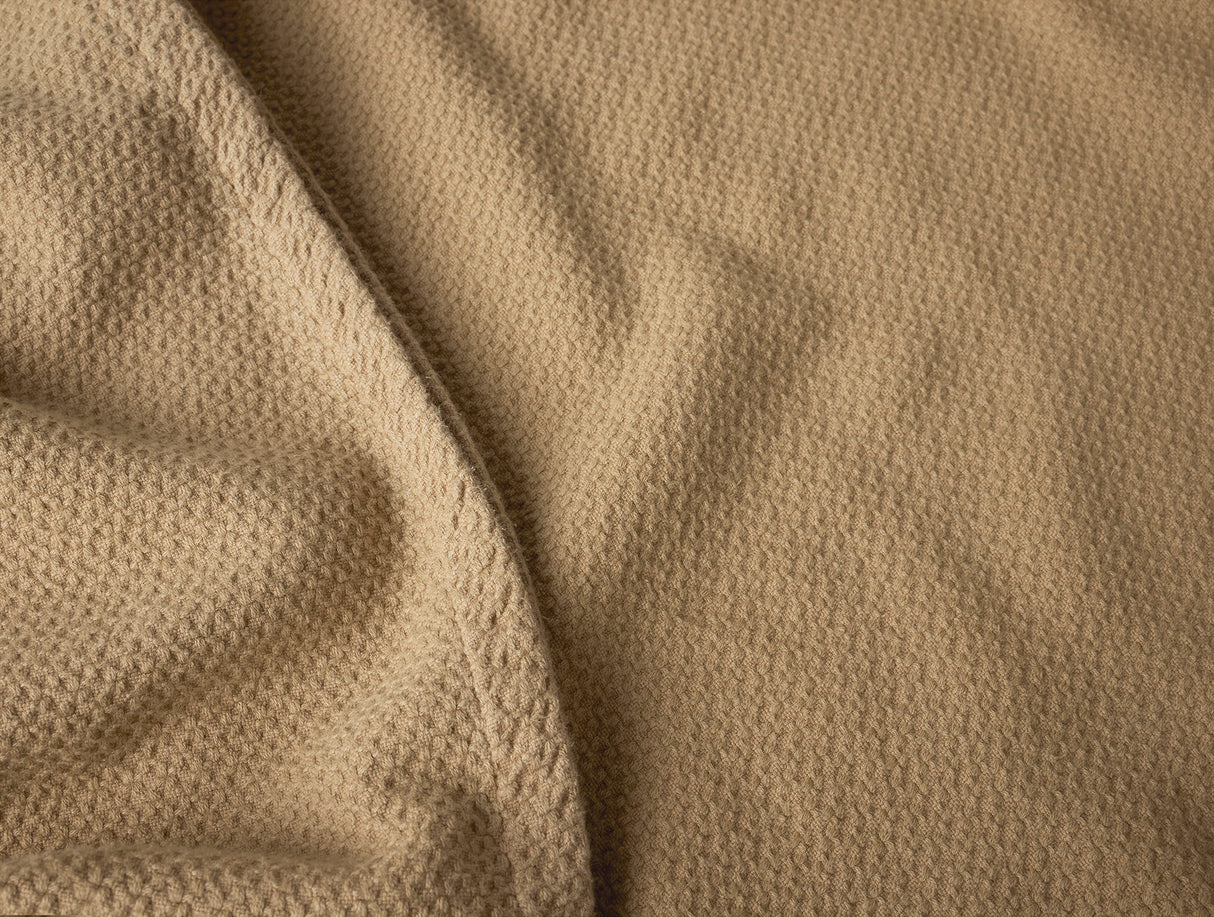 Swatch - Coyuchi Classic Organic Cotton Fawn Blankets at Fig Linens and Home 1