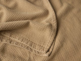 Swatch - Coyuchi Classic Organic Cotton Fawn Blankets at Fig Linens and Home 2