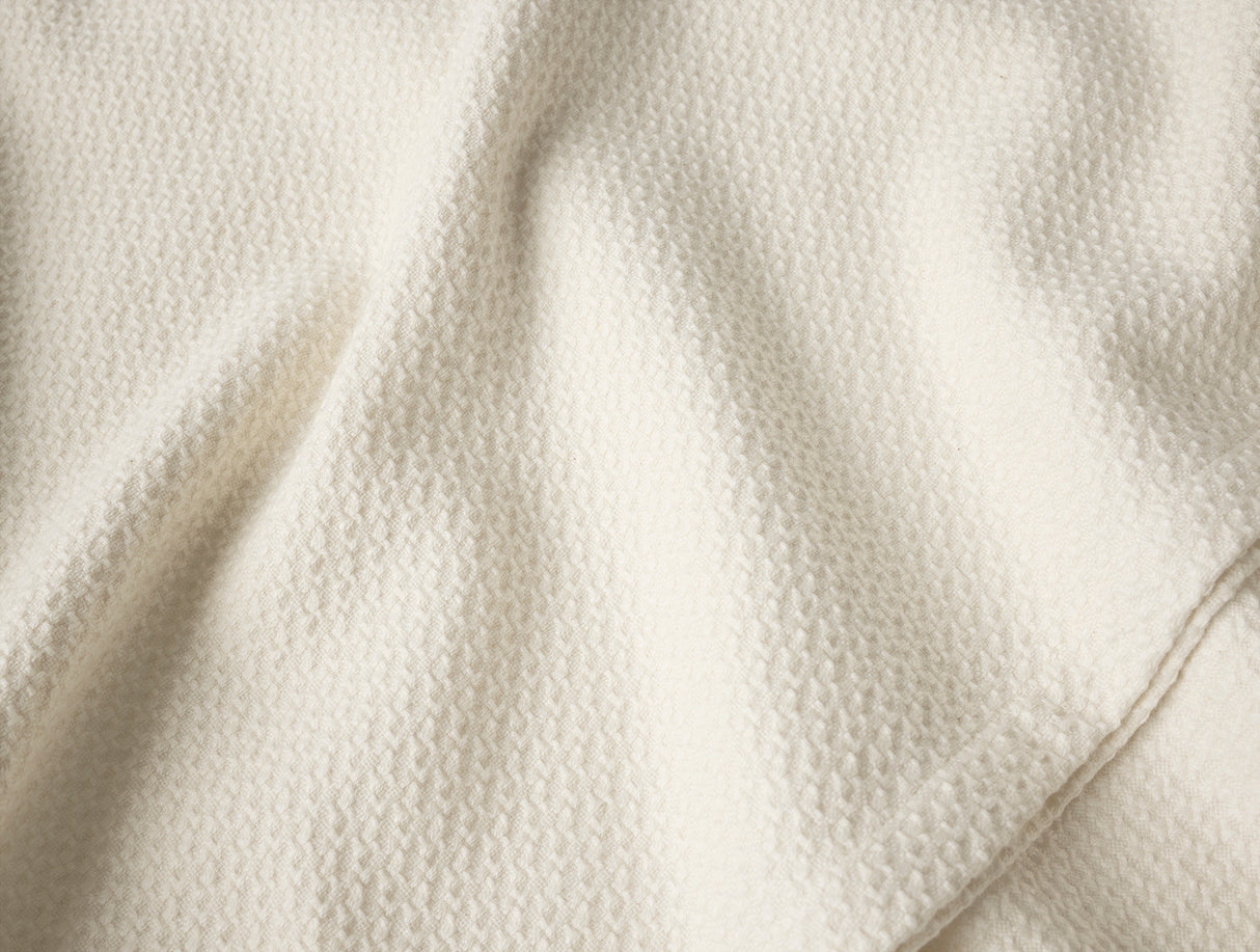 Swatch - Coyuchi Classic Organic Cotton Undyed Blankets at Fig Linens and Home 1