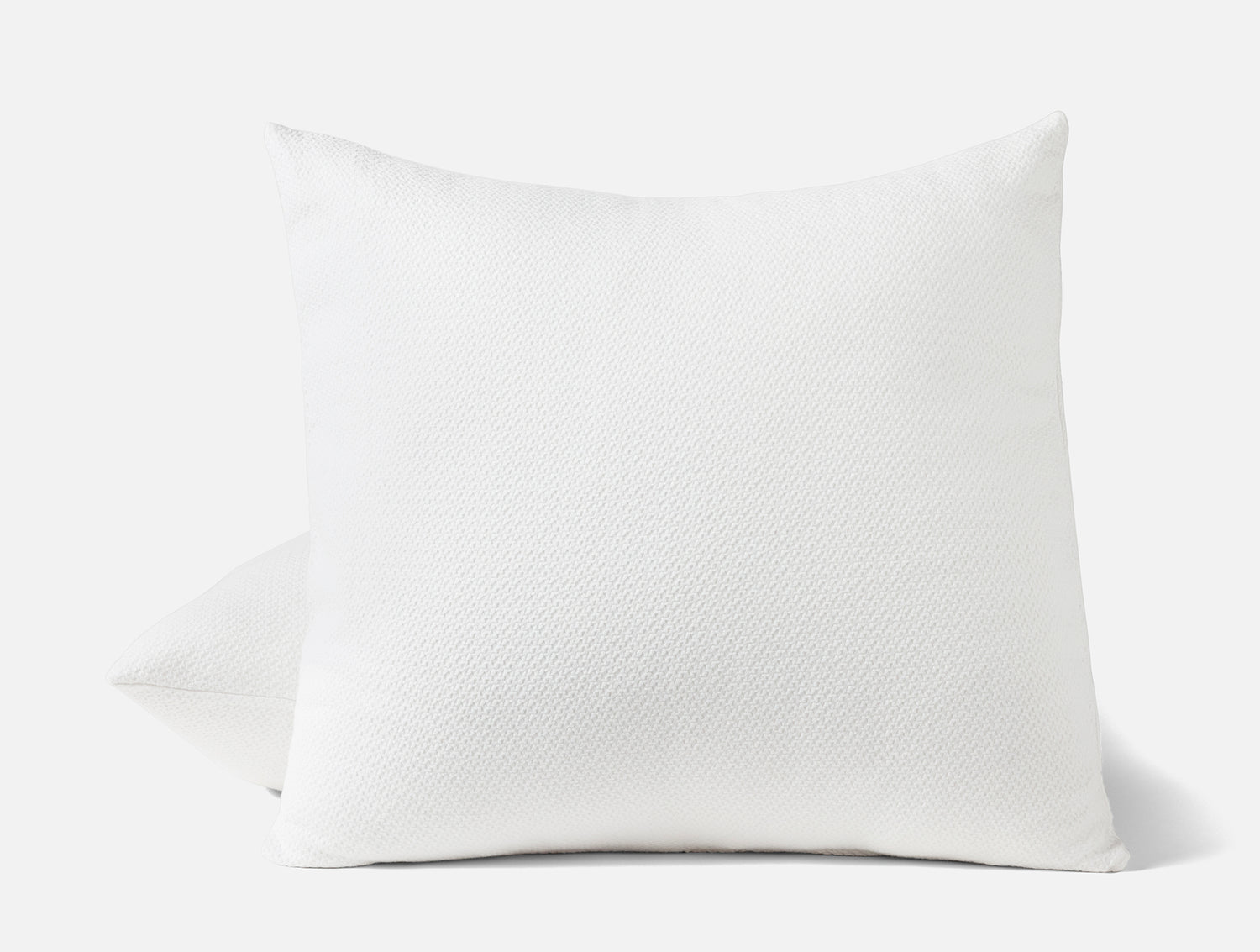 Euro Square Sham - Coyuchi Classic Organic Cotton Alpine White Blankets at Fig Linens and Home