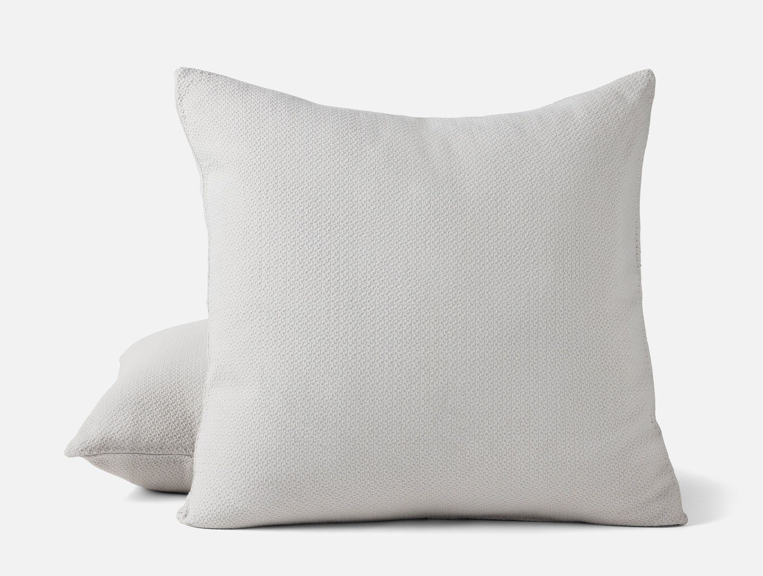 Euro Square Sham - Coyuchi Classic Organic Cotton Cloud Gray Blankets at Fig Linens and Home