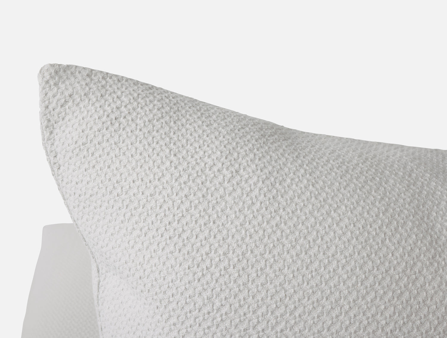 Euro Square Sham - Coyuchi Classic Organic Cotton Cloud Gray Blankets at Fig Linens and Home 3