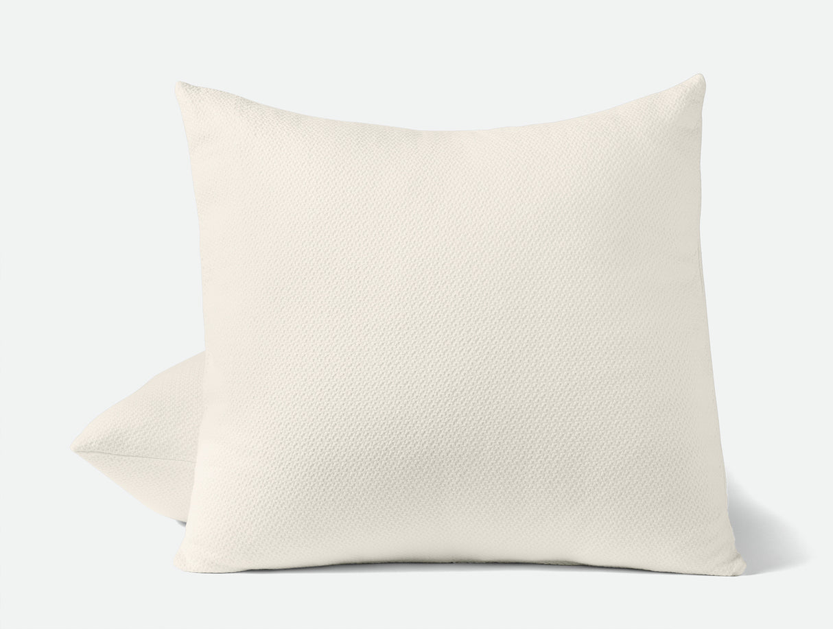 Euro Square Sham - Coyuchi Classic Organic Cotton Undyed Blankets at Fig Linens and Home