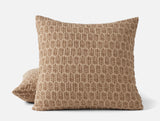 Euro Sham - Coyuchi Mirada Fawn Chrysanthemum Organic Matelasse Blanket at Fig Linens and Home