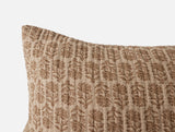 Euro Sham Detail - Coyuchi Mirada Fawn Chrysanthemum Organic Matelasse at Fig Linens and Home 1