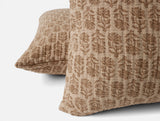 Euro Sham Detail - Coyuchi Mirada Fawn Chrysanthemum Organic Matelasse at Fig Linens and Home 2