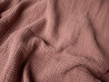 Coyuchi Topanga Plum Blossom Organic Matelasse Coverlet Swatch at Fig Linens and Home 1