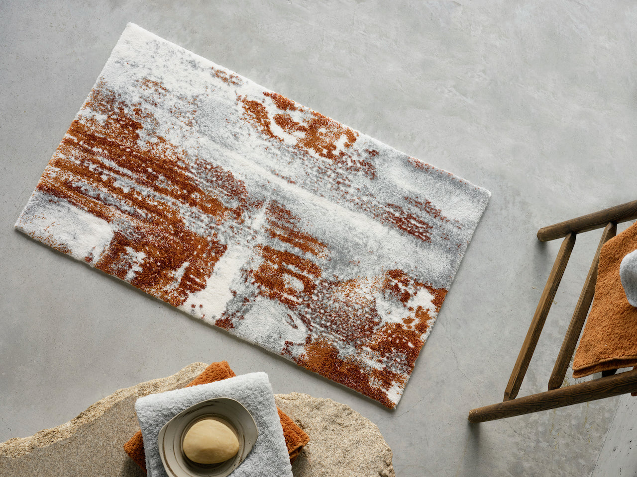 Sparks Bath Rug 27X47 Caramel 737 by Abyss Habidecor at Fig Linens and Home - View 6