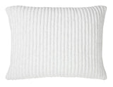 Charlton Cotton Jersey Channel Quilt Shams by Orchids Lux Home - White Standard Sham