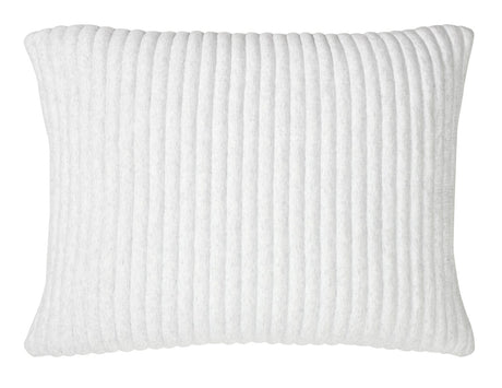 Charlton Cotton Jersey Channel Quilt Shams by Orchids Lux Home - White Standard Sham