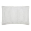 Charlton Cotton Jersey Channel Quilt Shams by Orchids Lux Home - Off-White Standard Sham