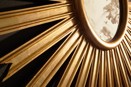 Starlata Gold Starburst Mirror by Worlds Away