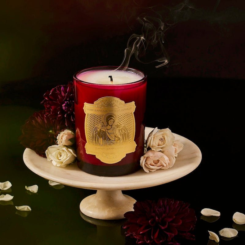Saint Candles - Saint Raphael the Archangel of Healing - Special Edition Iris, Bergamot, Vanilla 1