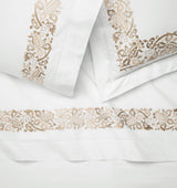 Saxon Bedding by Sferra | Champagne Flat Sheet at Fig Linens and Home