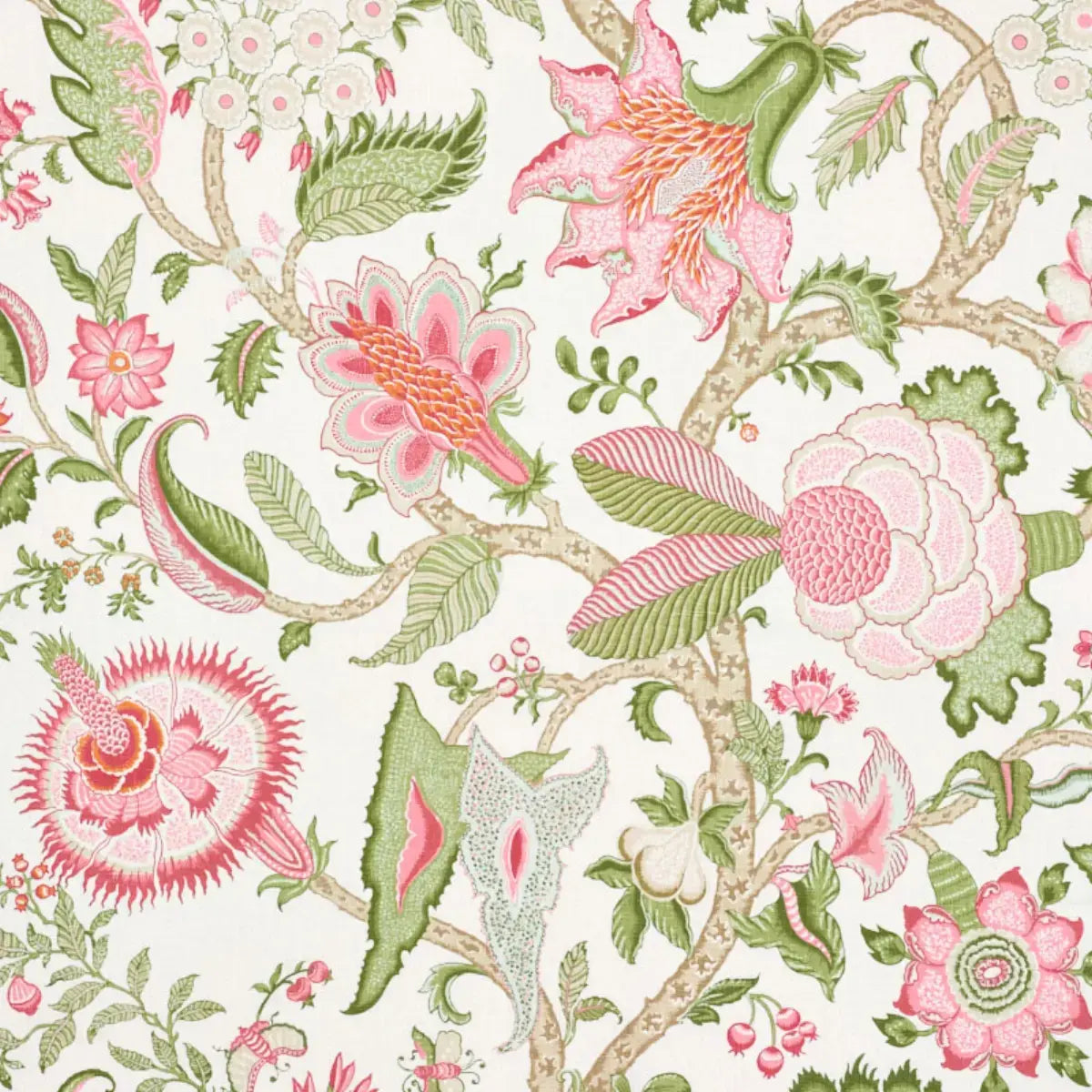 Arborvitae Pink Leaf Decorative Pillow by Ryan Studio at Fig Linens and Home | Schumacher Swatch
