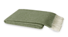Lands Downunder Italian Herringbone Olive Throw by Lands Downunder - 51" x 67" Throw Olive at FIG LINENS AND HOME - 1
