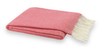 Lands Downunder Italian Herringbone Coral Throw by Lands Downunder - 51" x 67" Throw Coral at FIG LINENS AND HOME - 1