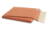 Lands Downunder Italian Herringbone Mandarin Throw by Lands Downunder - 51" x 67" Throw Mandarin at FIG LINENS AND HOME - 1