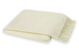 Ecru Italian Solid Throw by Lands Downunder - Fig Linens and Home