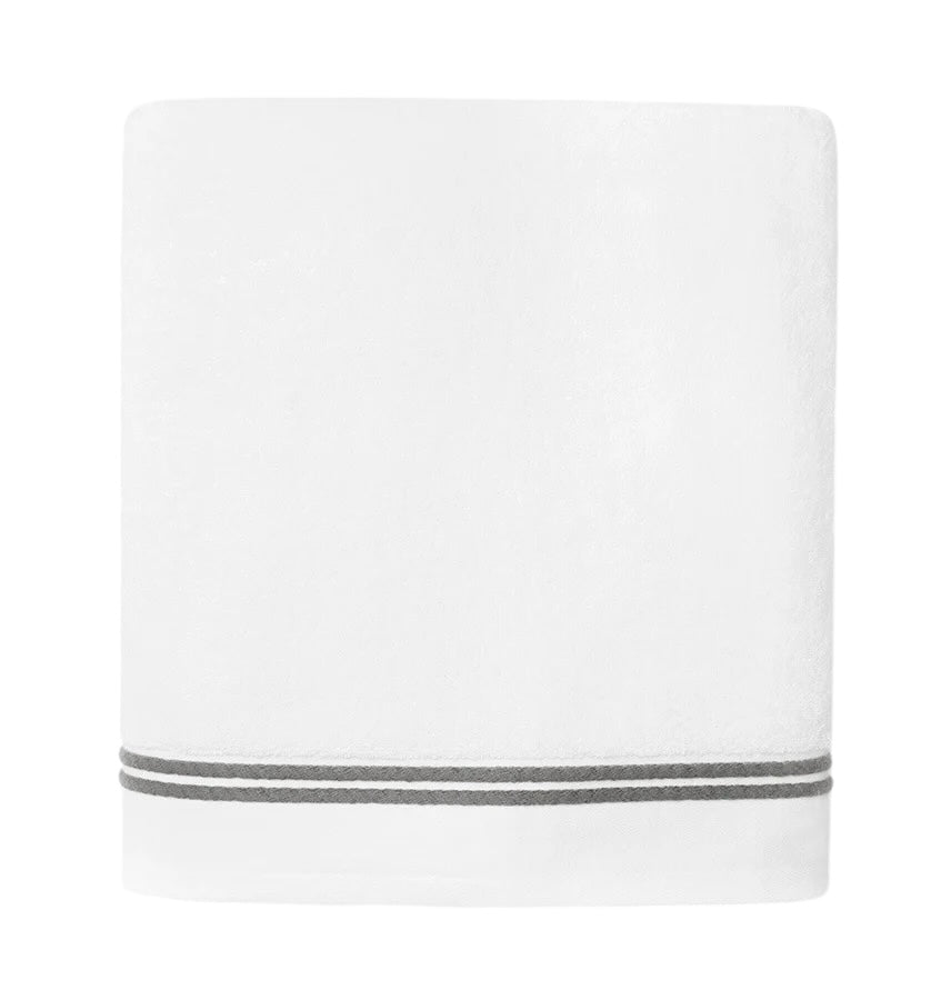 Aura Nuova Charcoal Terry Towels | Sferra Bath at Fig Linens and Home