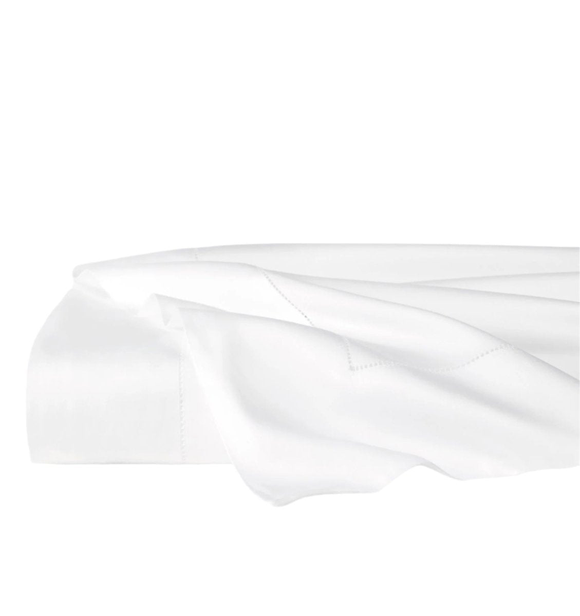 Sferra Bedding - Fiona White Flat Sheet at Fig Linens and Home