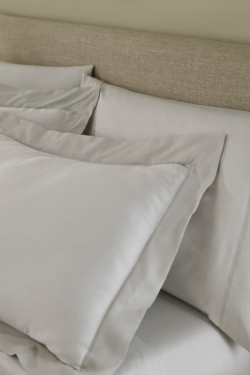 Carlotta Grey Continental Sham 26X26 | Sferra at Fig Linens and Home