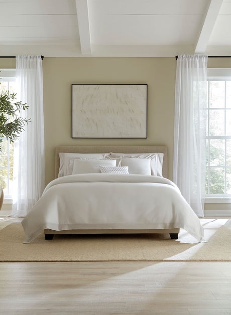 Carlotta Grey Full Queen Flat Sheet 96X114 | Sferra at Fig Linens and Home