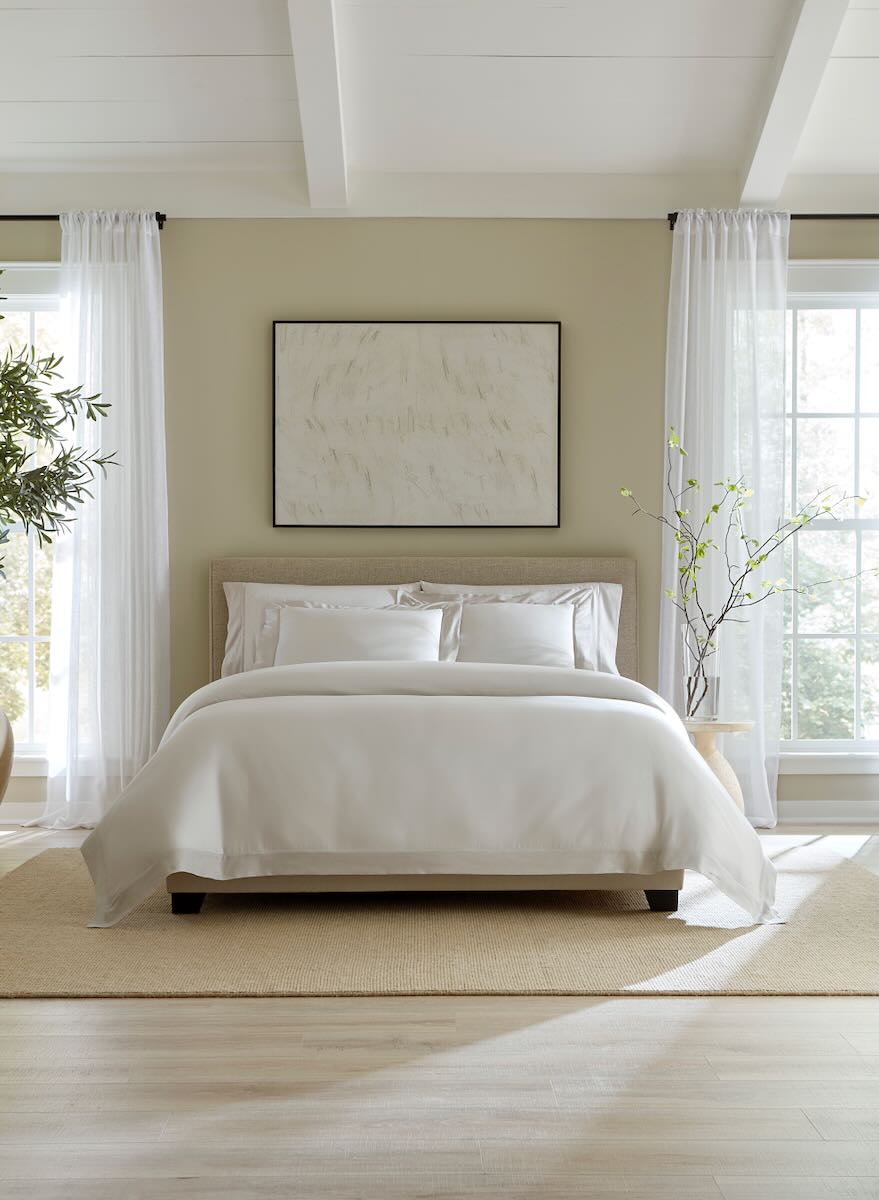 Carlotta Grey Standard Pillow Case 22X33 | Sferra at Fig Linens and Home