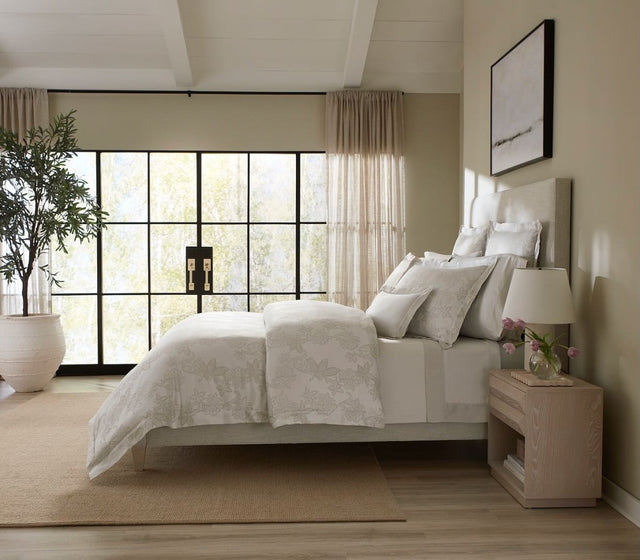 Tivoli Taupe Bedding | Beautiful Fine Linens Sferra at Fig Linens and Home