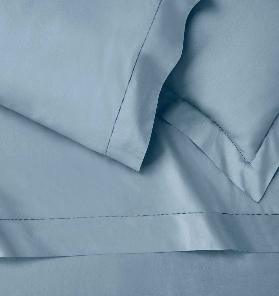 Sferra Fiona Sea Blue Bedding - Duvet Covers, Pillow Shams and Flat Sheets