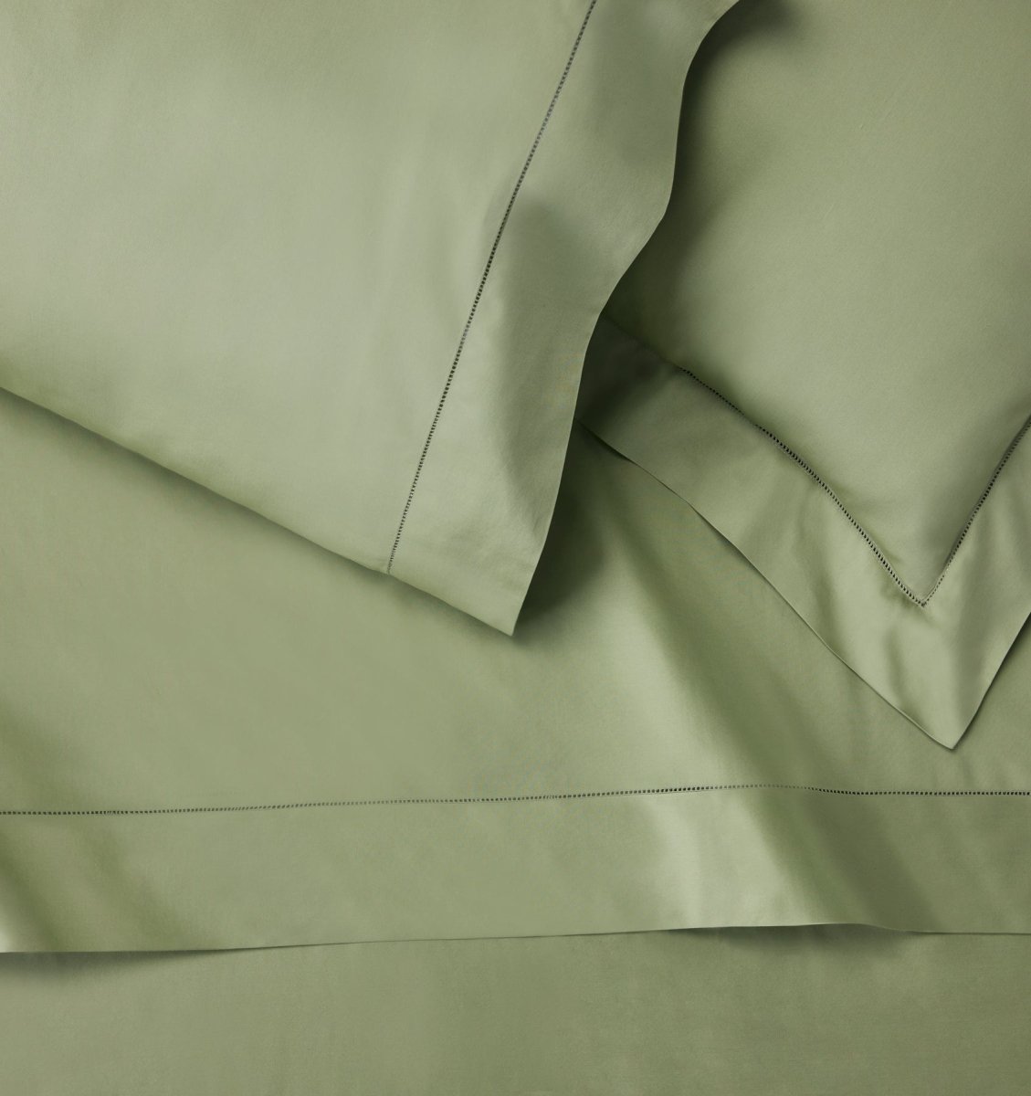 Sferra Fiona Willow Green Bedding at Fig Linens and Home Detail View