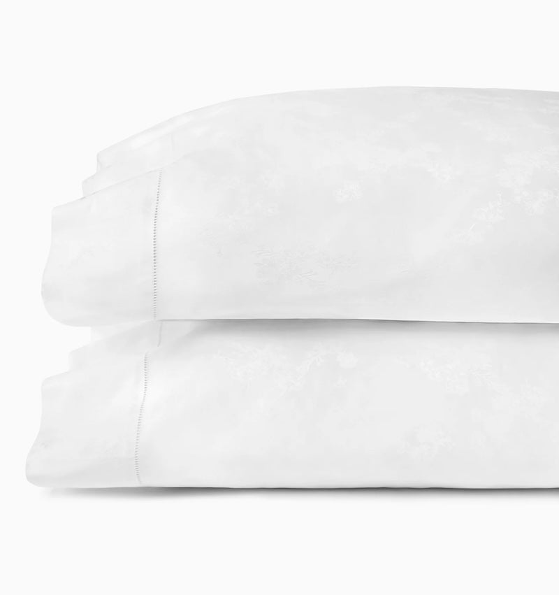 Pillowcases - Sferra Giza 45 Natura White Bedding at Fig Linens and Home