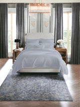 Hatteras Matelasse Coverlet in Lunar Gray - Sferra Fine Linens