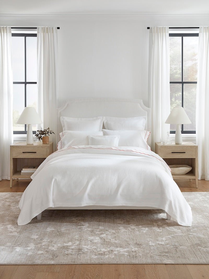 Hatteras White Coverlets by Sferra at Fig Linens and Home