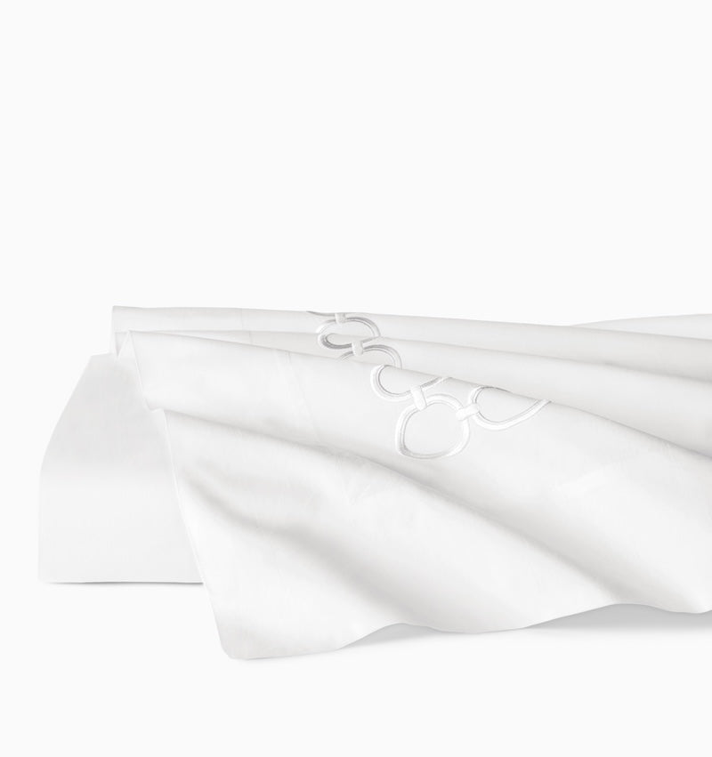Flat Sheet - Sferra Linens Catena Lunar Percale Bedding at Fig Linens and Home