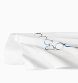 Flat Sheet - Sferra Linens Catena Sea Blue Percale Bedding at Fig Linens and Home