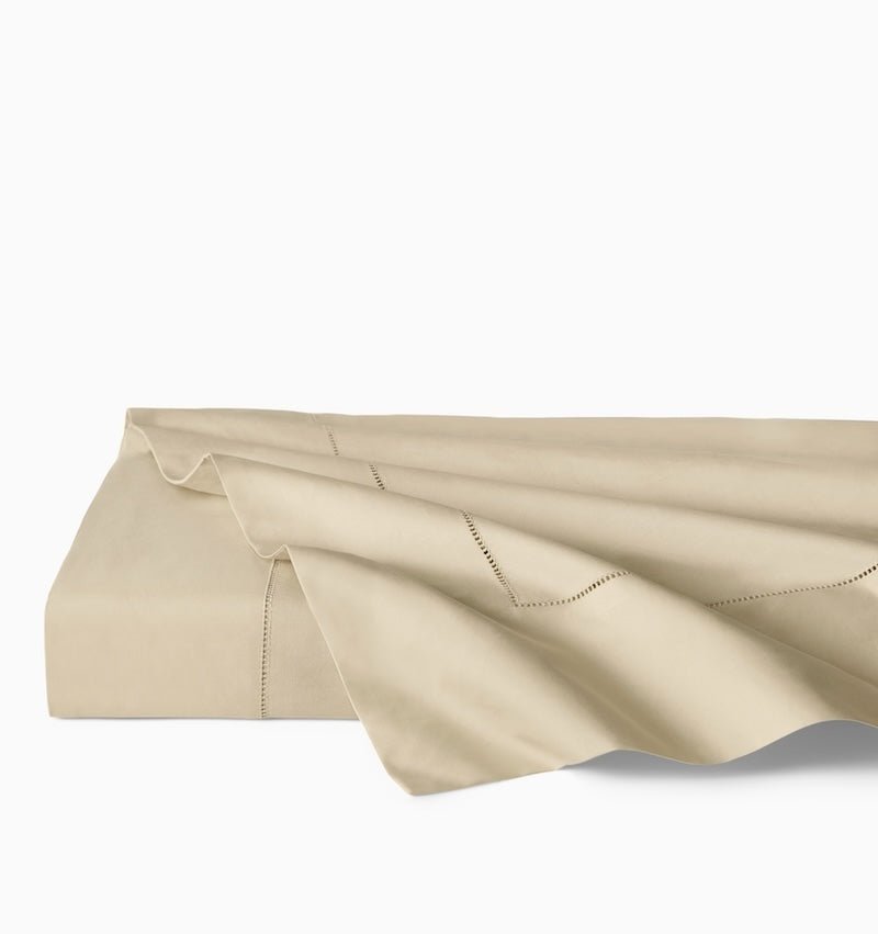 Flat Sheet - Sferra Celeste Sand Percale Bedding at Fig Linens and Home
