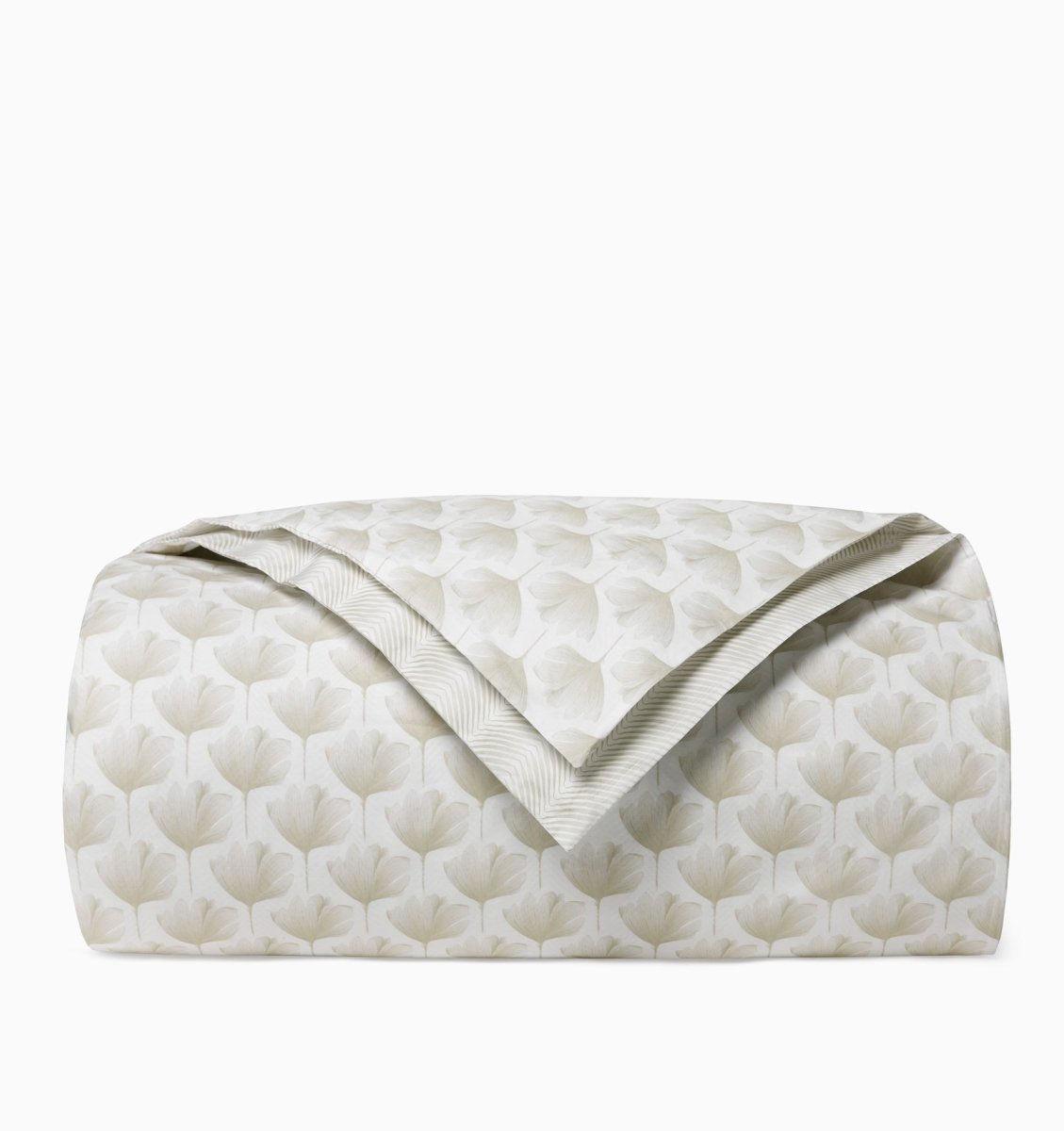 Duvet Cover - Sferra Edna Beige Bedding at Fig Linens and Home