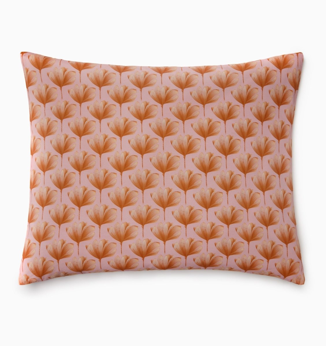 Pillow Sham Front - Sferra Edna Pink and Orange Bedding at Fig Linens and Home