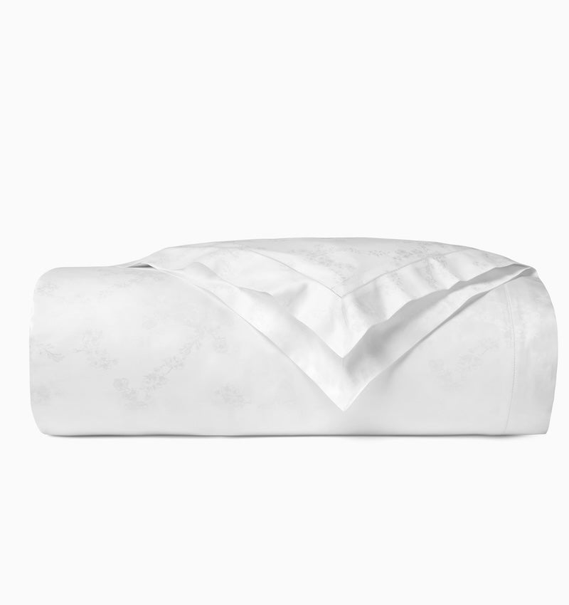 Duvet Cover - Sferra Giza 45 Natura White Bedding at Fig Linens and Home